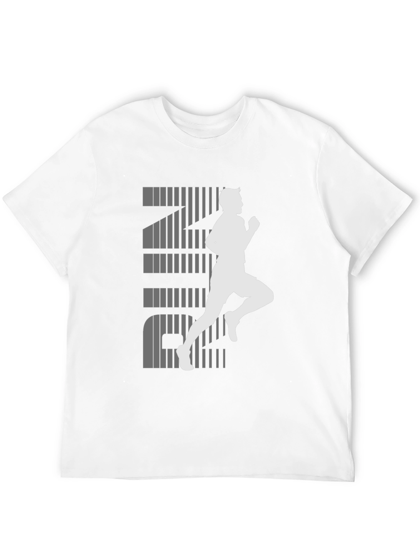 Mens Running Graphic Tee - Black