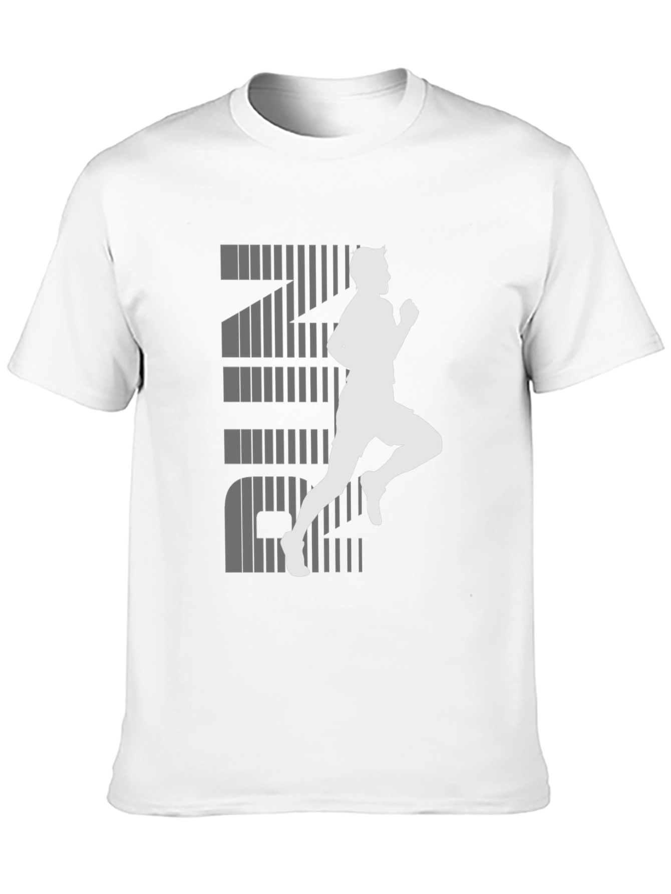 Mens Running Graphic Tee - Black
