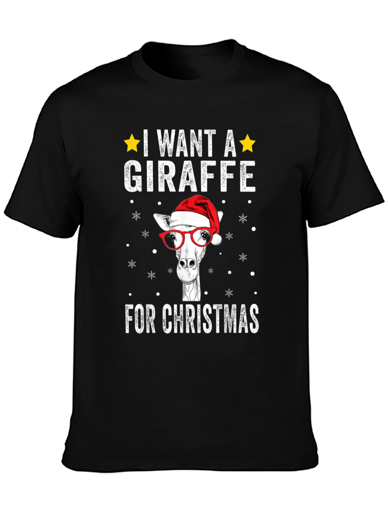 Christmas Giraffe T-Shirt Holiday Apparel