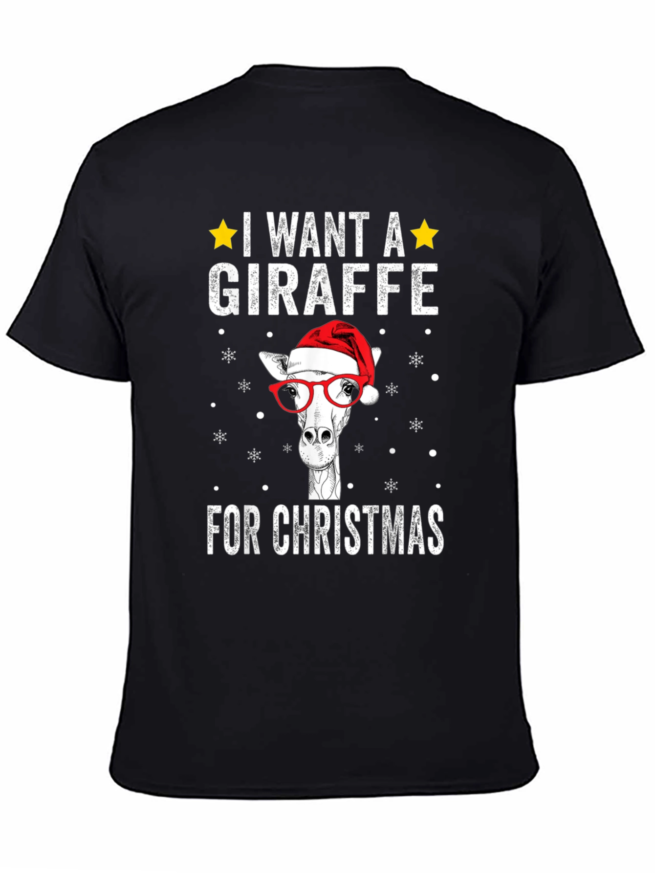 Christmas Giraffe T-Shirt Holiday Apparel