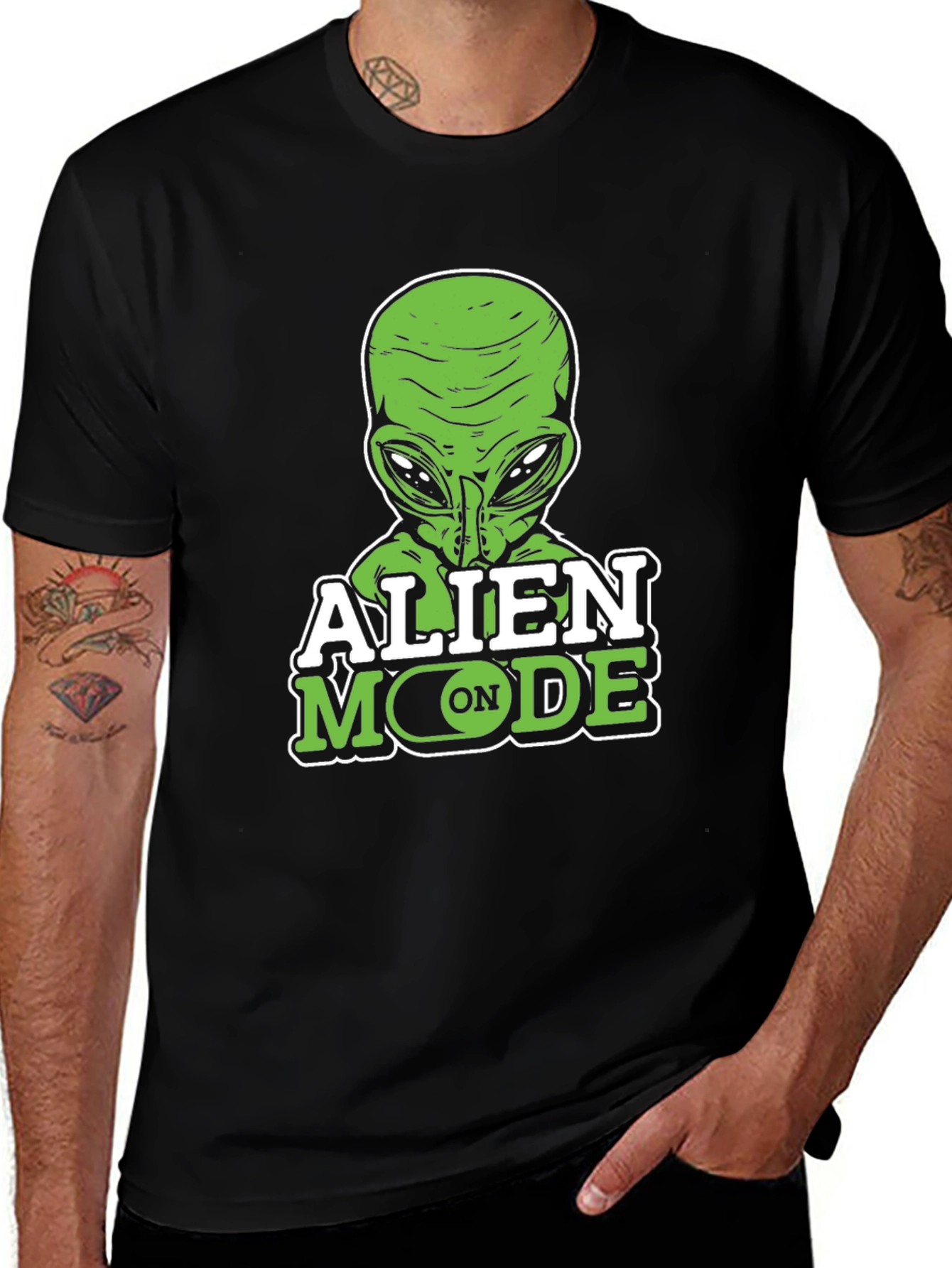Alien Mode On Graphic T-Shirt