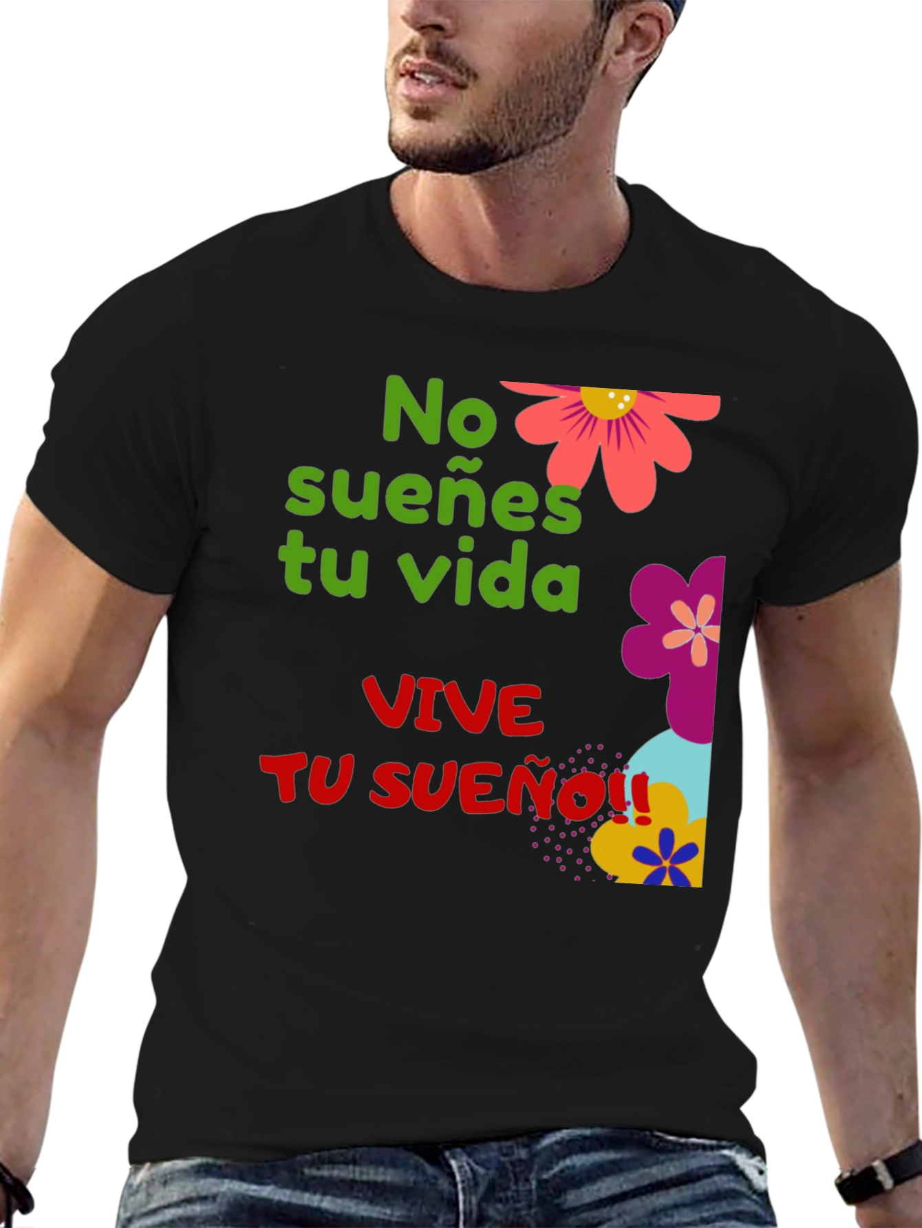 Dream Life Black Graphic Tee