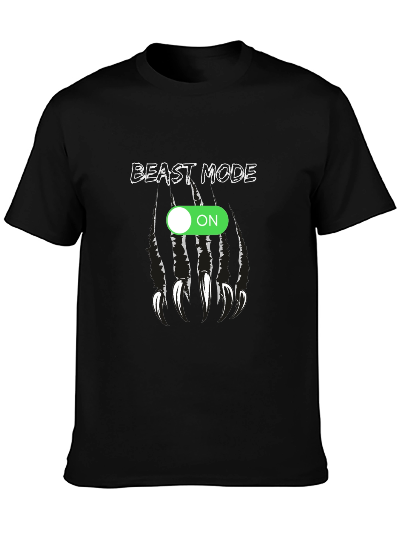 Beast Mode ON Graphic Tee - Black