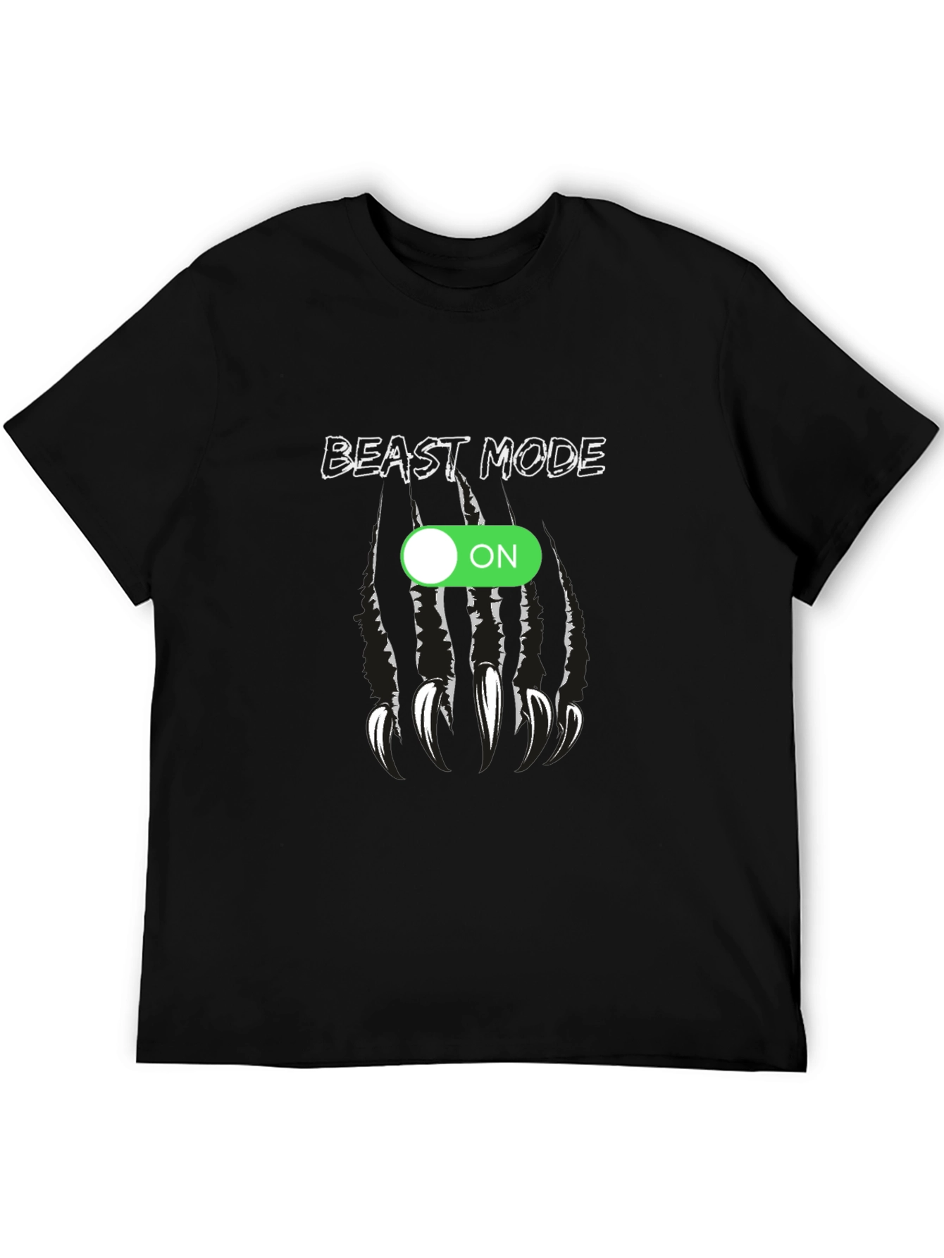 Beast Mode ON Graphic Tee - Black