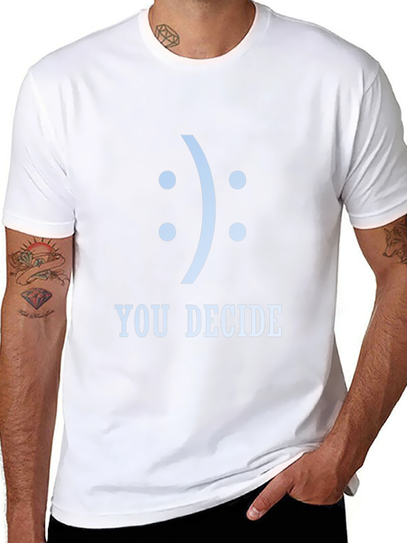 You Decide Graphic Tee - Unisex Black T-Shirt