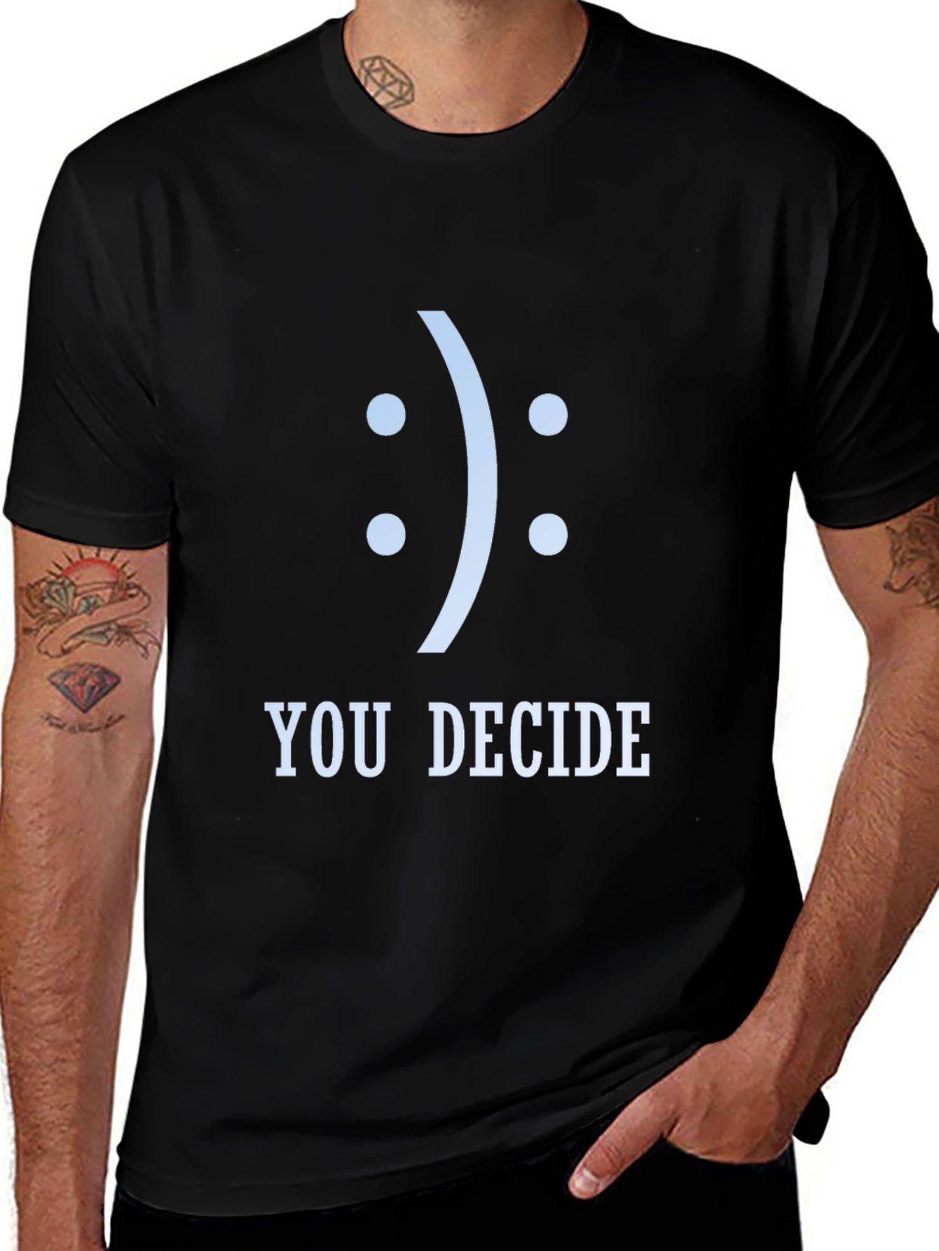 You Decide Graphic Tee - Unisex Black T-Shirt