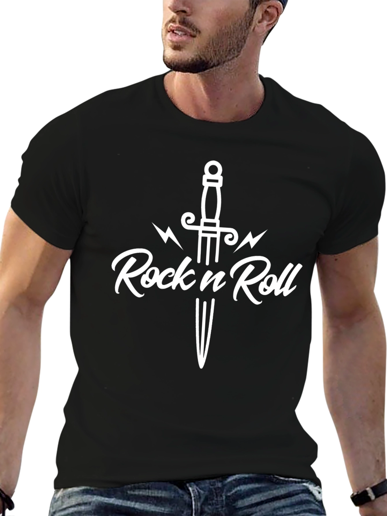 Rock n Roll Sword Graphic T-Shirt