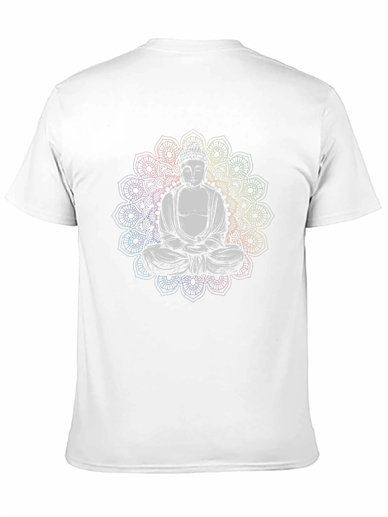 Buddha Mandala Graphic Black T-Shirt