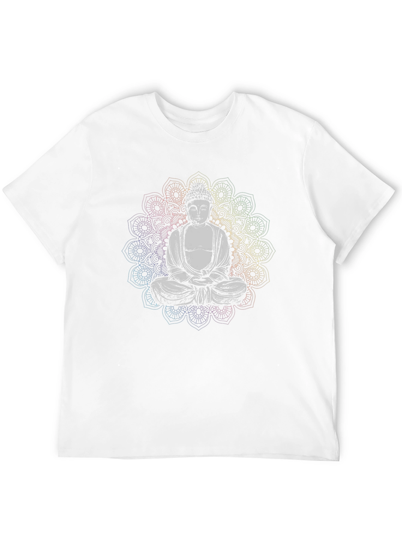 Buddha Mandala Graphic Black T-Shirt