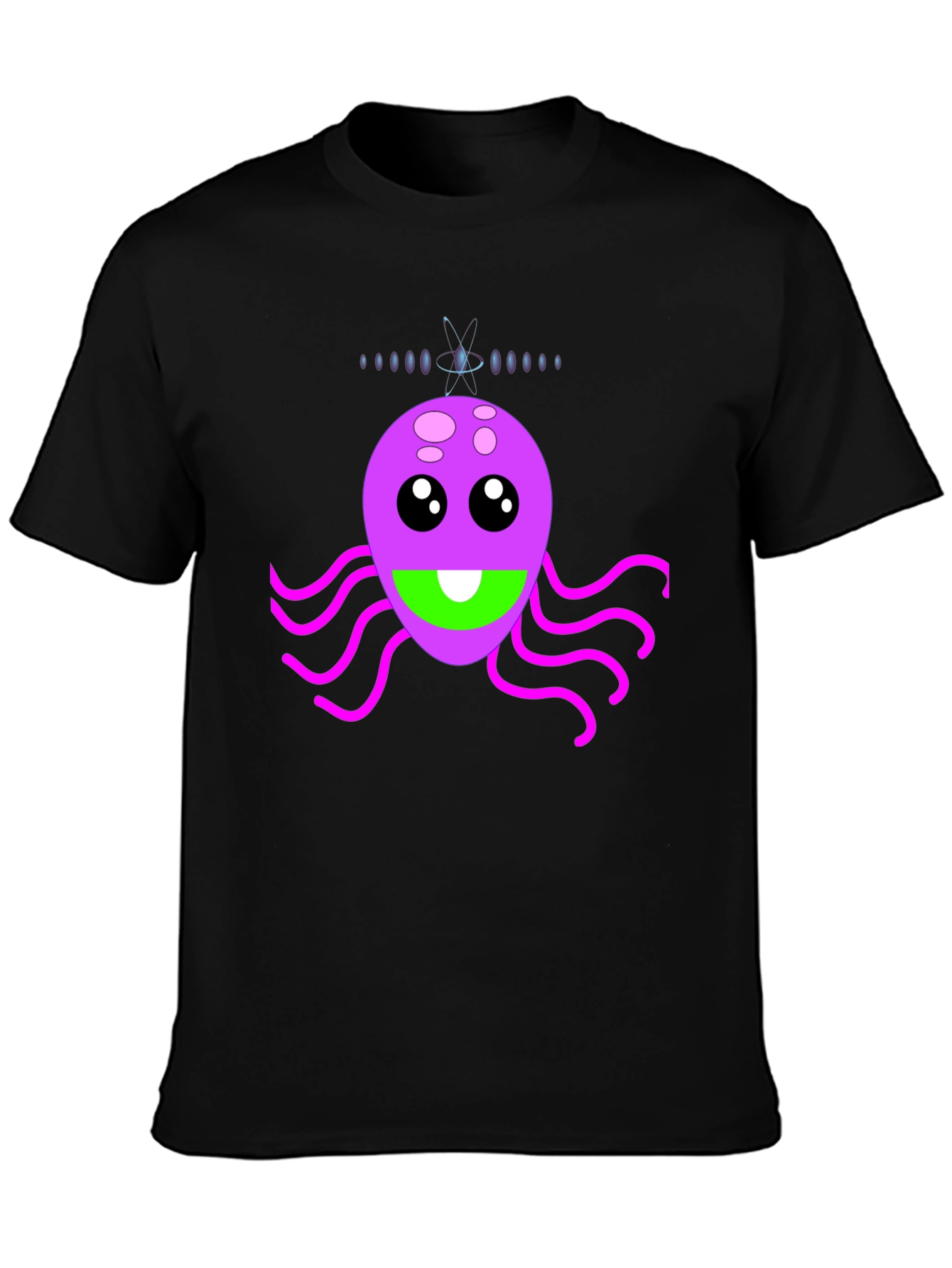 Funky Alien Graphic Tee - Black