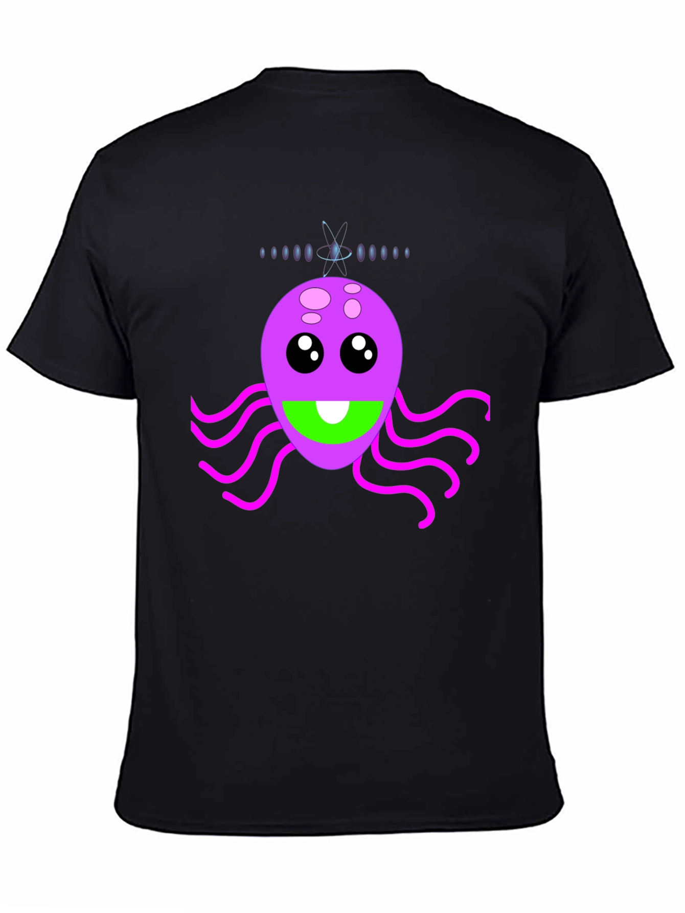 Funky Alien Graphic Tee - Black