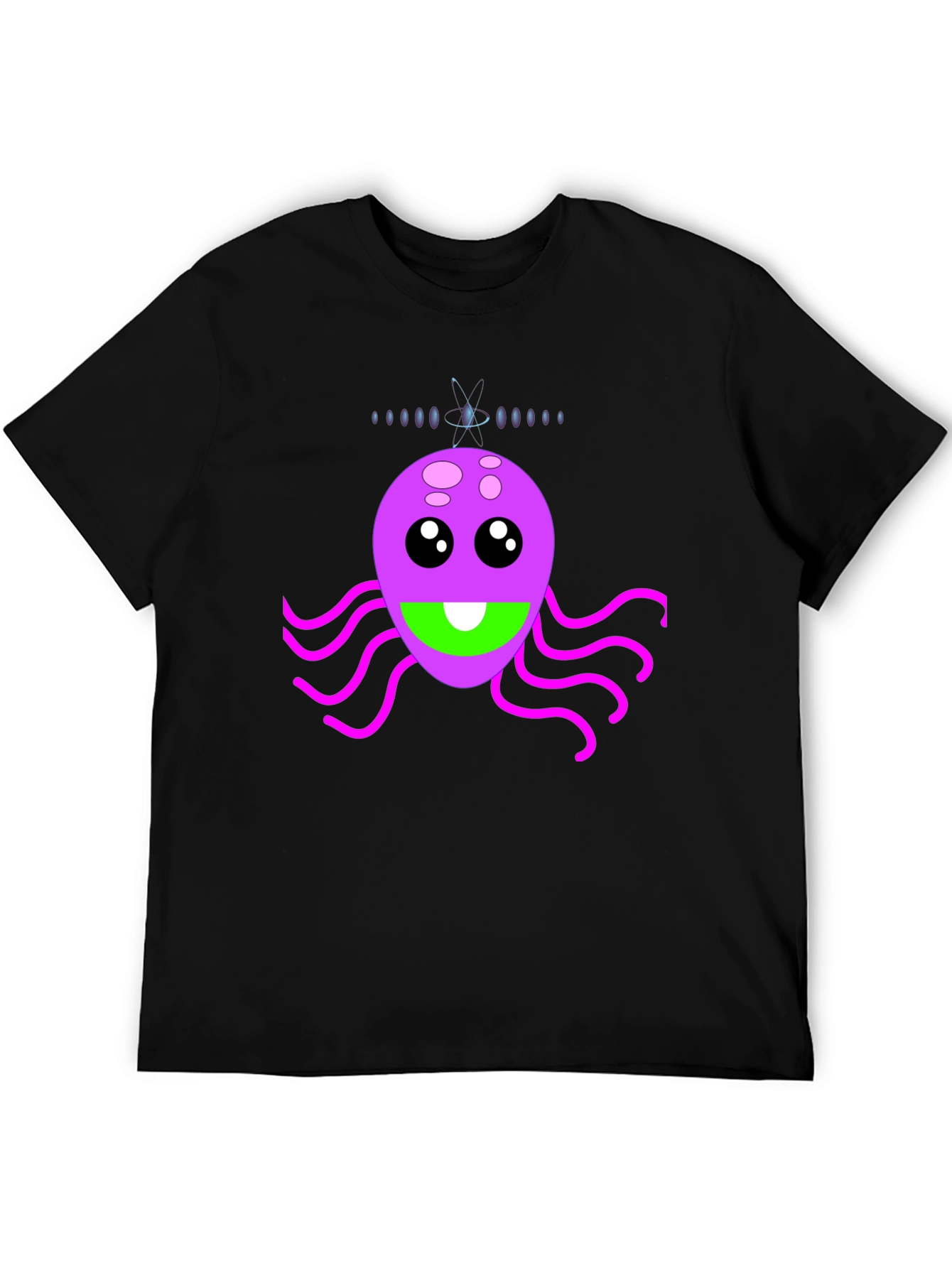 Funky Alien Graphic Tee - Black
