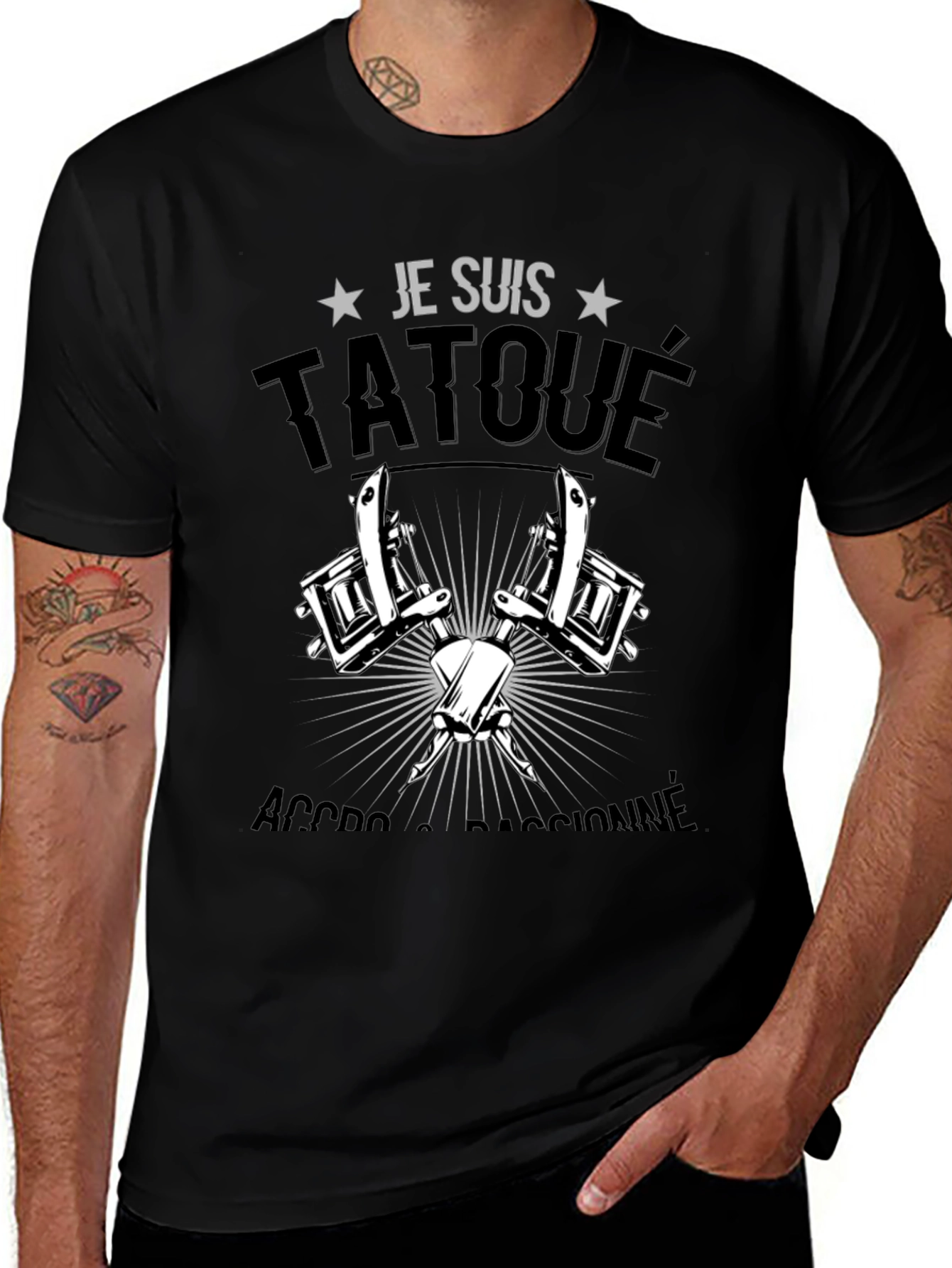 Tattoo Lover Black T-Shirt