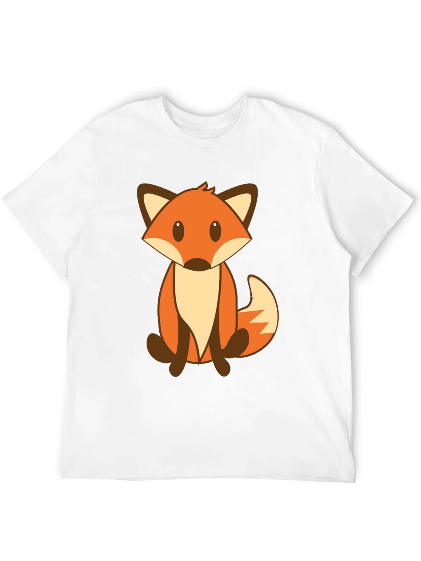 Cute Cartoon Fox Graphic Tee - Unisex