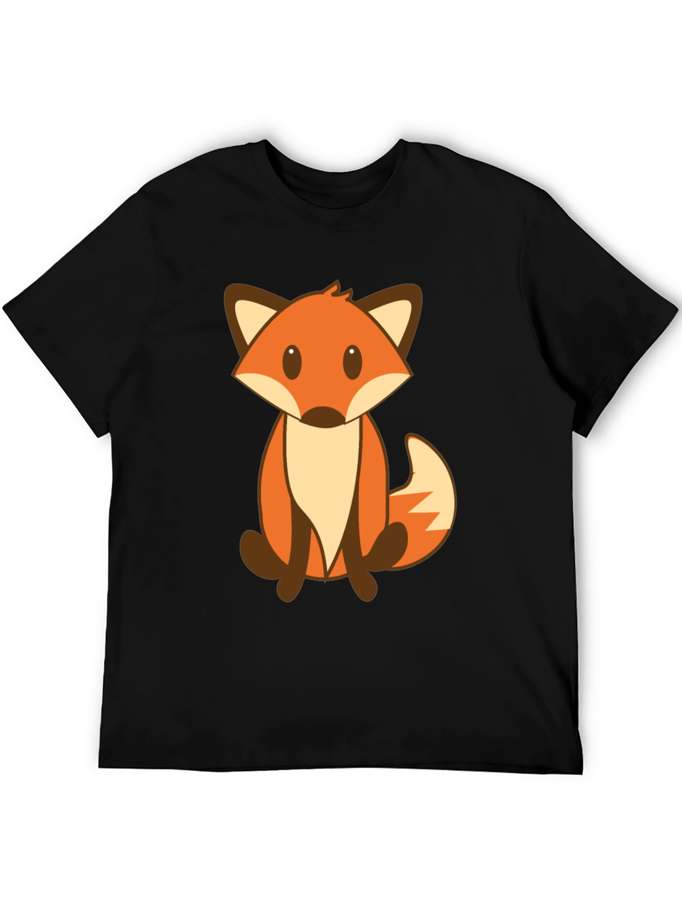 Cute Cartoon Fox Graphic Tee - Unisex