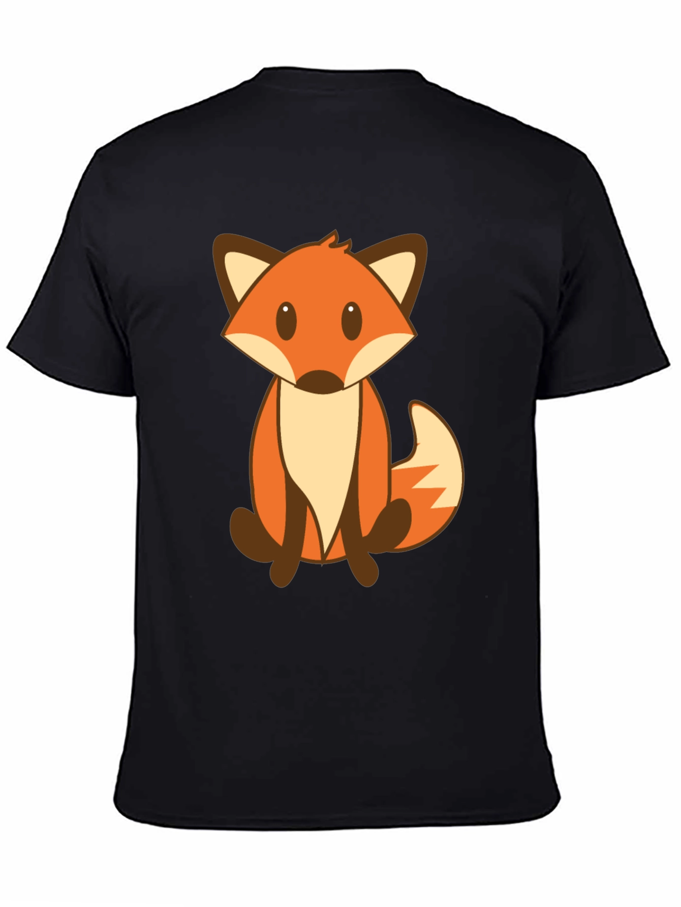 Cute Cartoon Fox Graphic Tee - Unisex