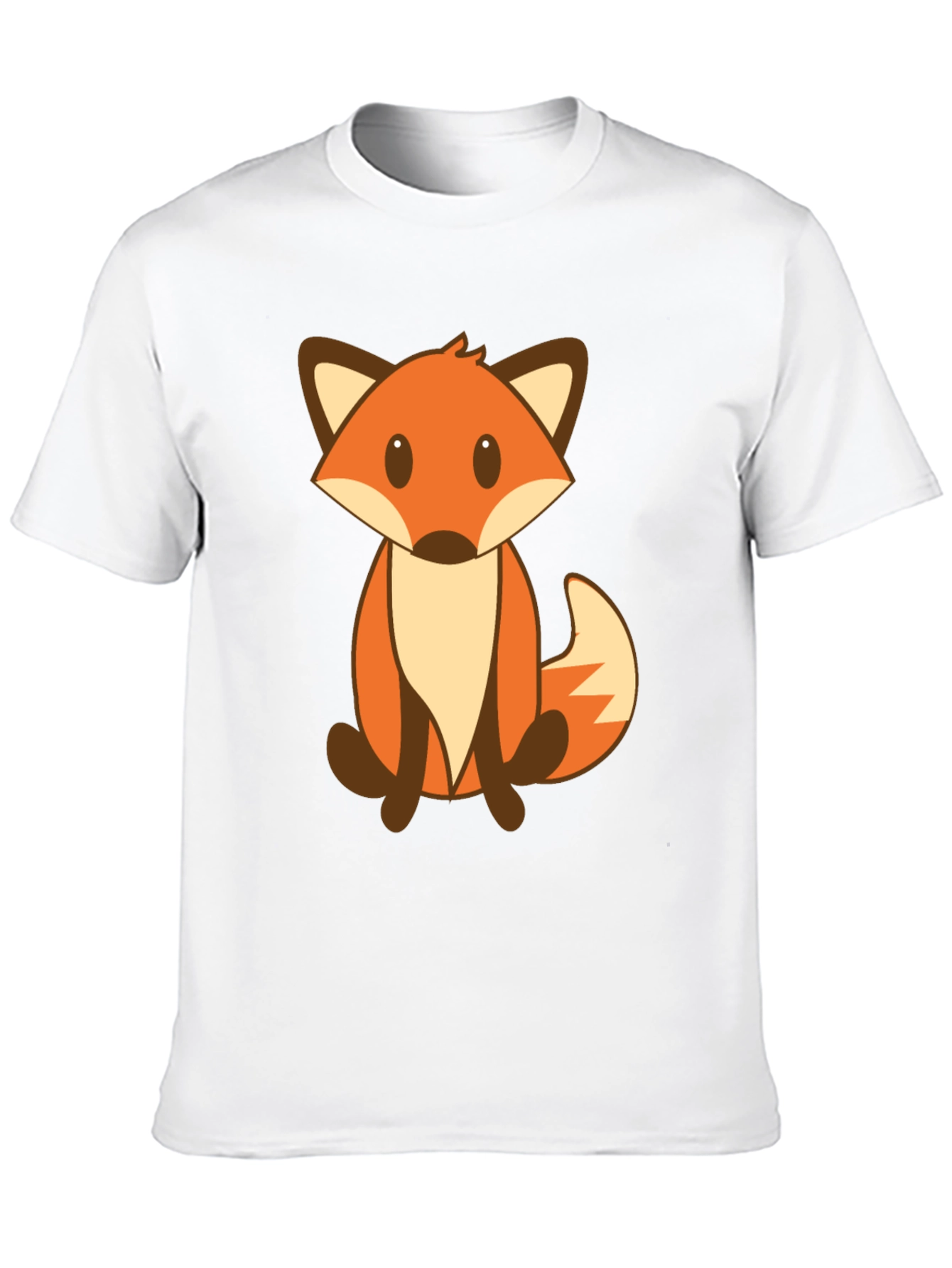 Cute Cartoon Fox Graphic Tee - Unisex