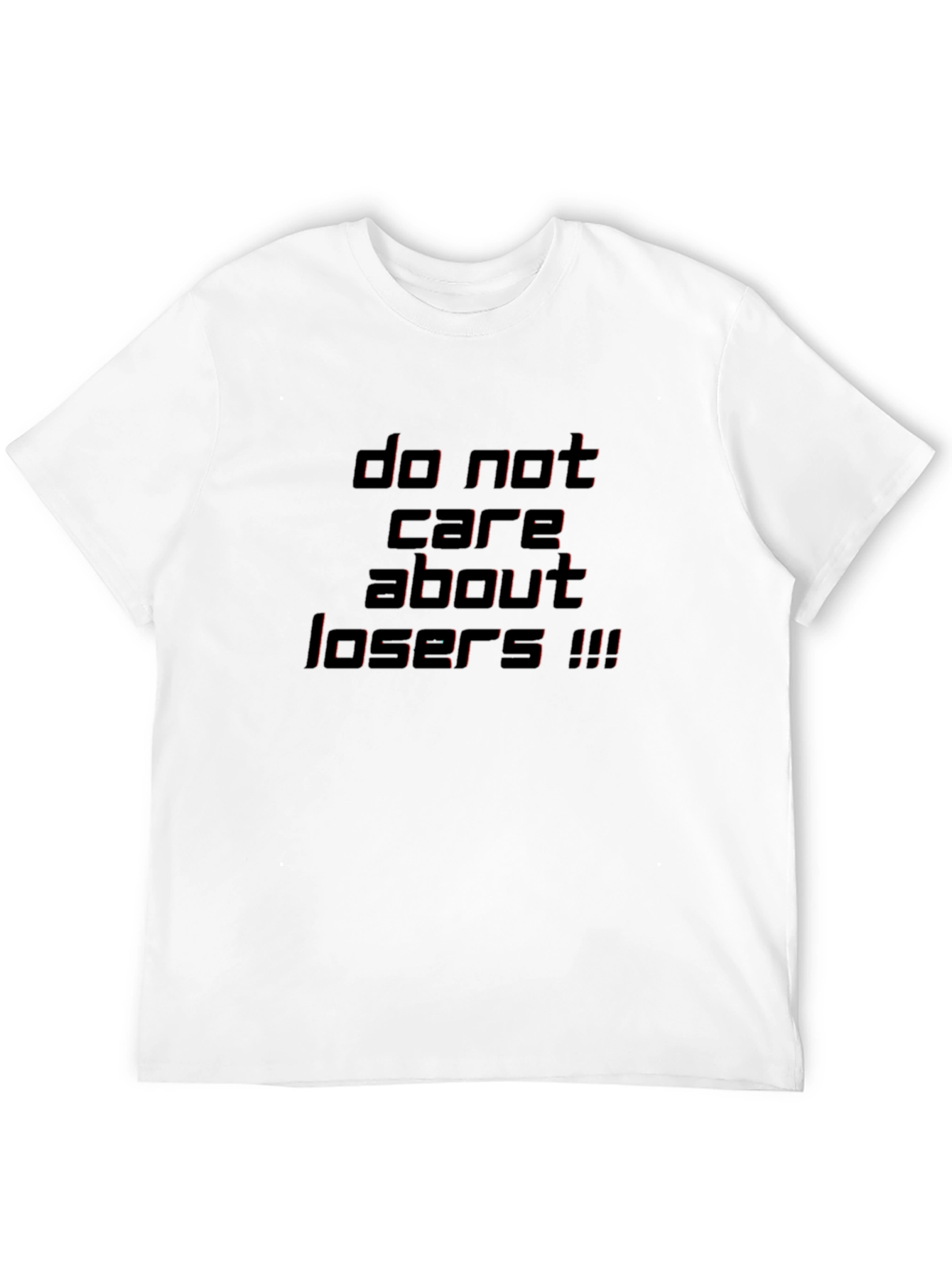 Edgy Graphic Tee - Do Not Care About Losers