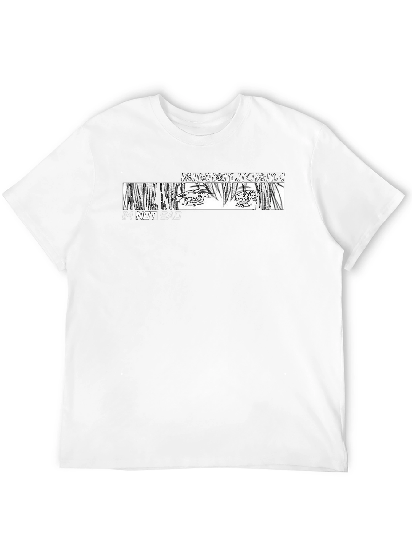 IM NOT SAD Anime Manga Graphic Tee