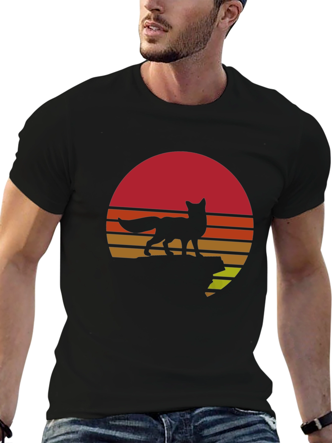 Fox Sunset Graphic Tee - Black T-Shirt