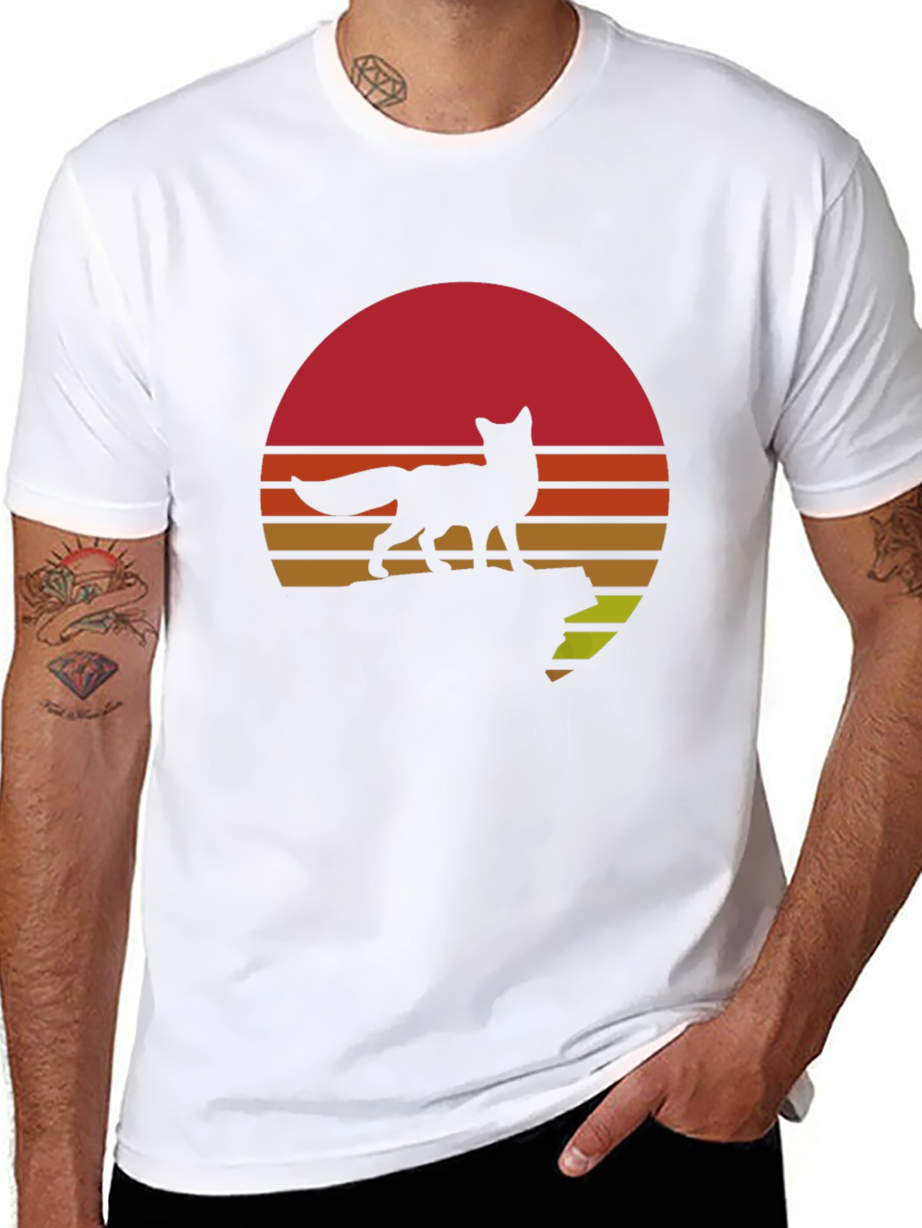 Fox Sunset Graphic Tee - Black T-Shirt