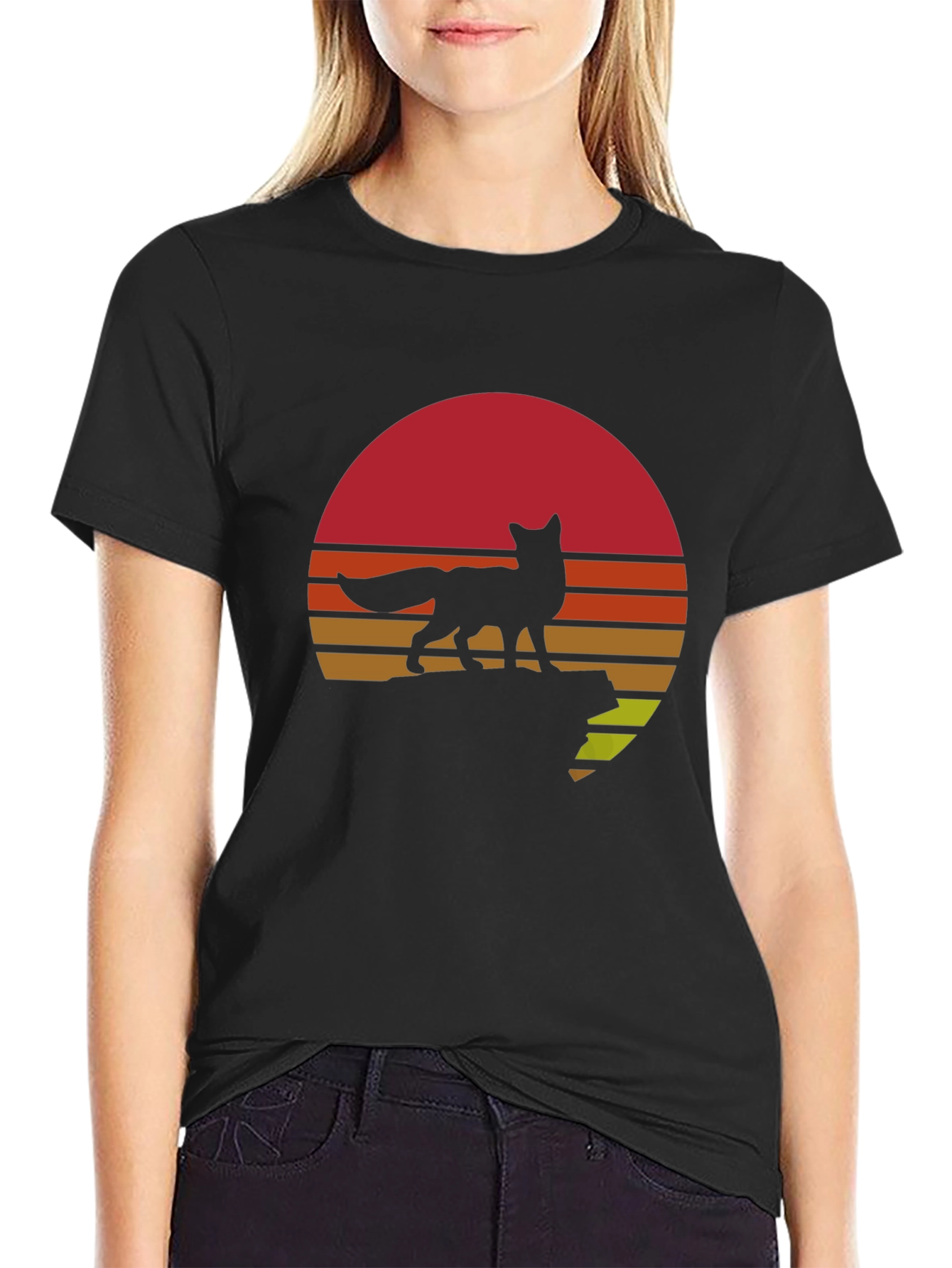 Fox Sunset Graphic Tee - Black T-Shirt