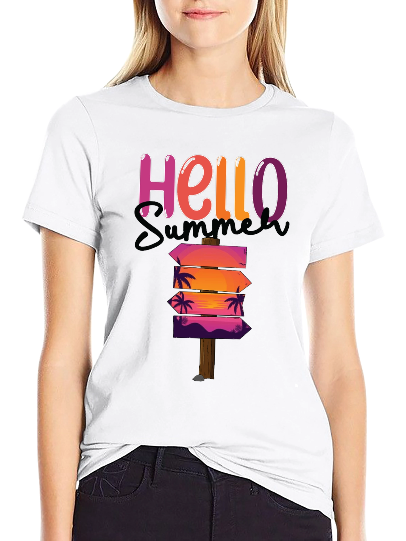 Hello Summer T-Shirt - Beach Vacation Ready
