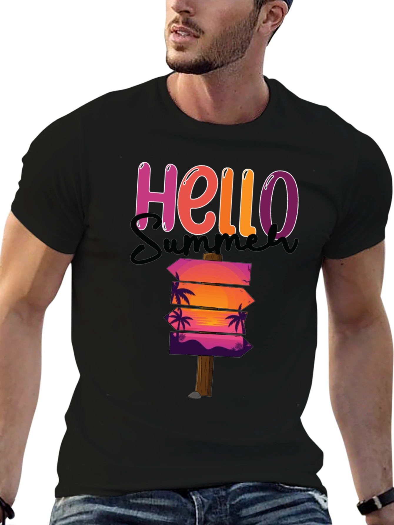 Hello Summer T-Shirt - Beach Vacation Ready