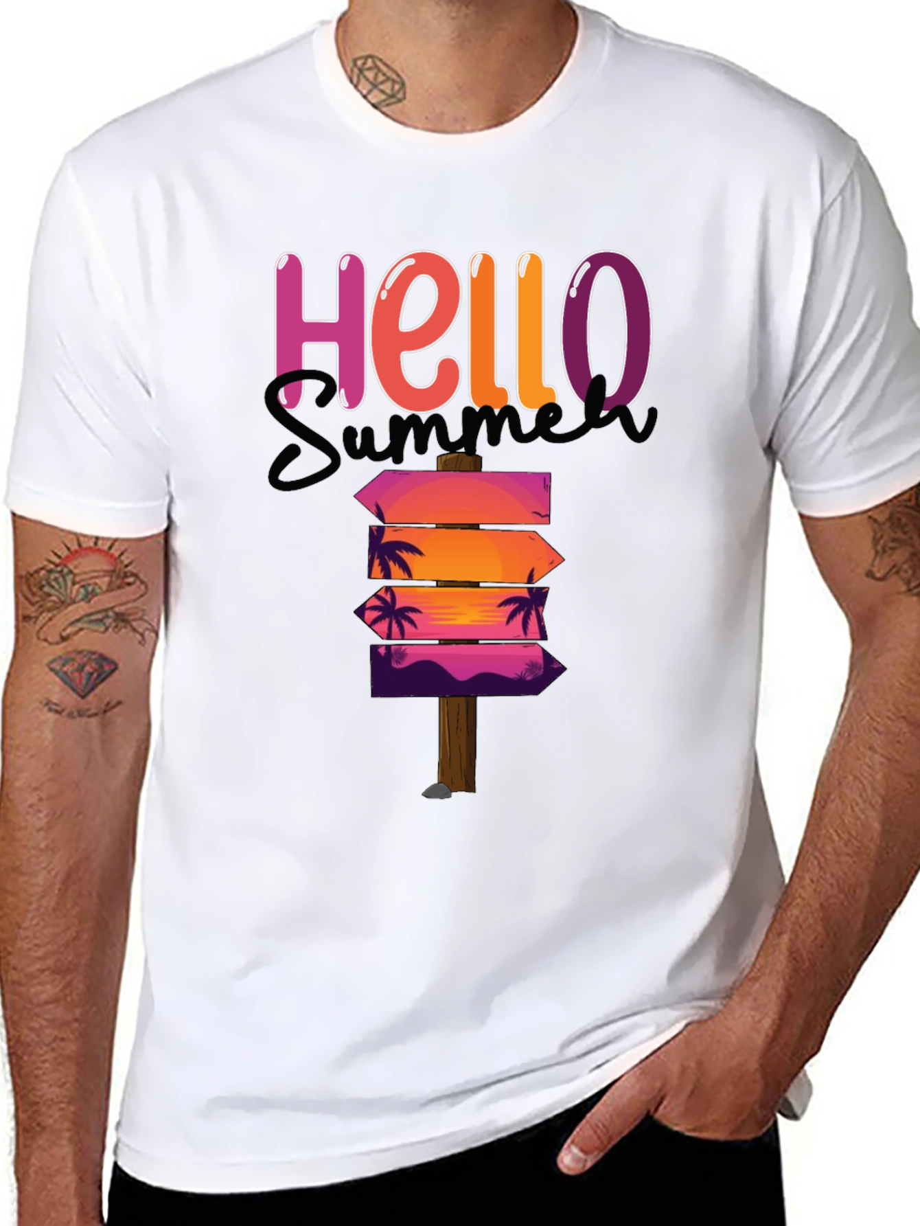 Hello Summer T-Shirt - Beach Vacation Ready