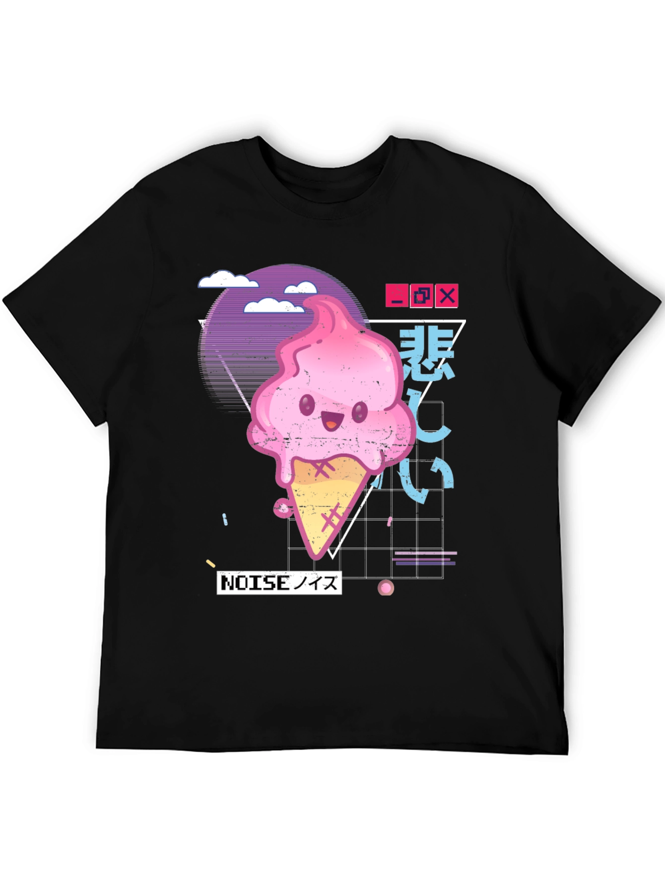 Kawaii Ice Cream Cone Graphic Tee