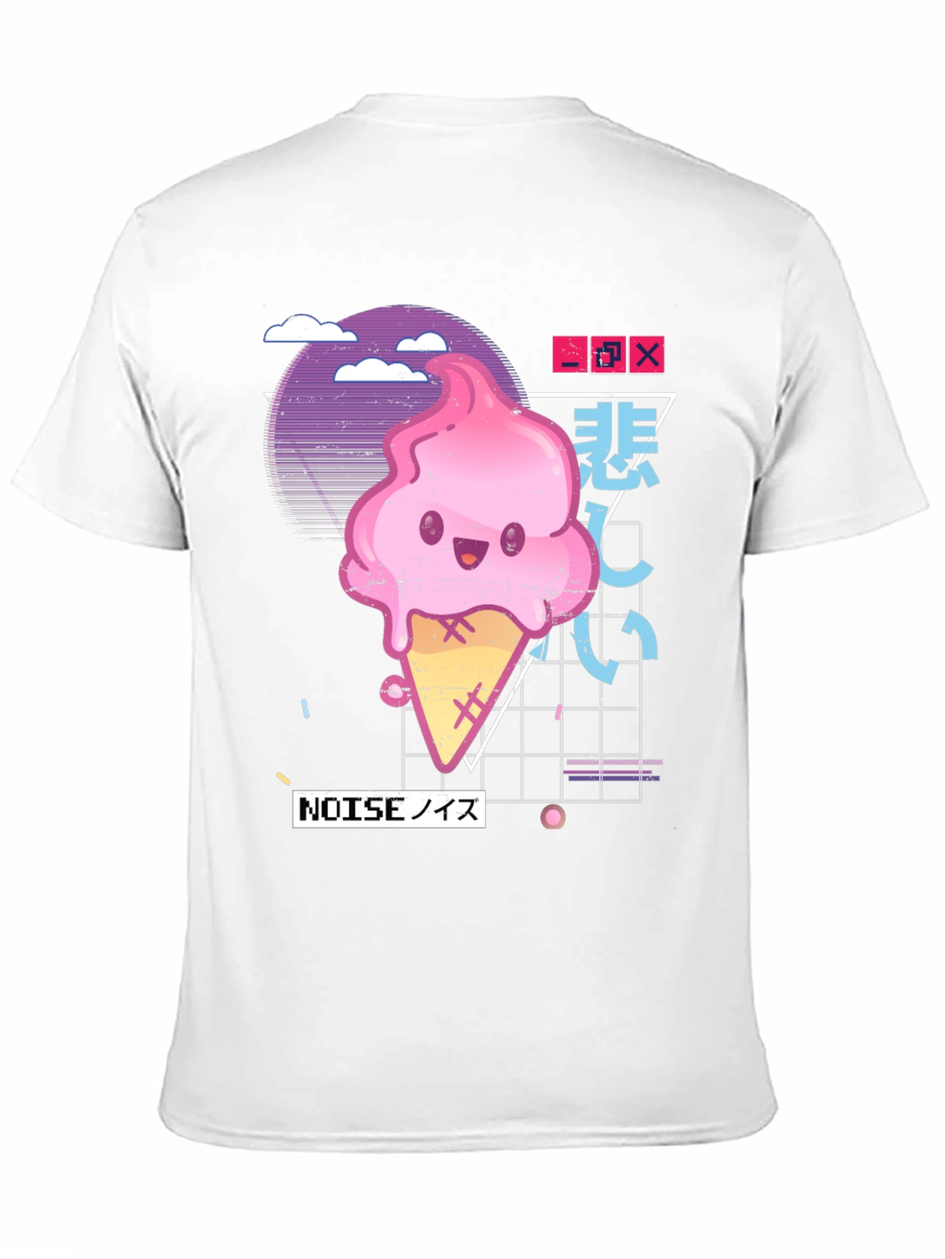 Kawaii Ice Cream Cone Graphic Tee
