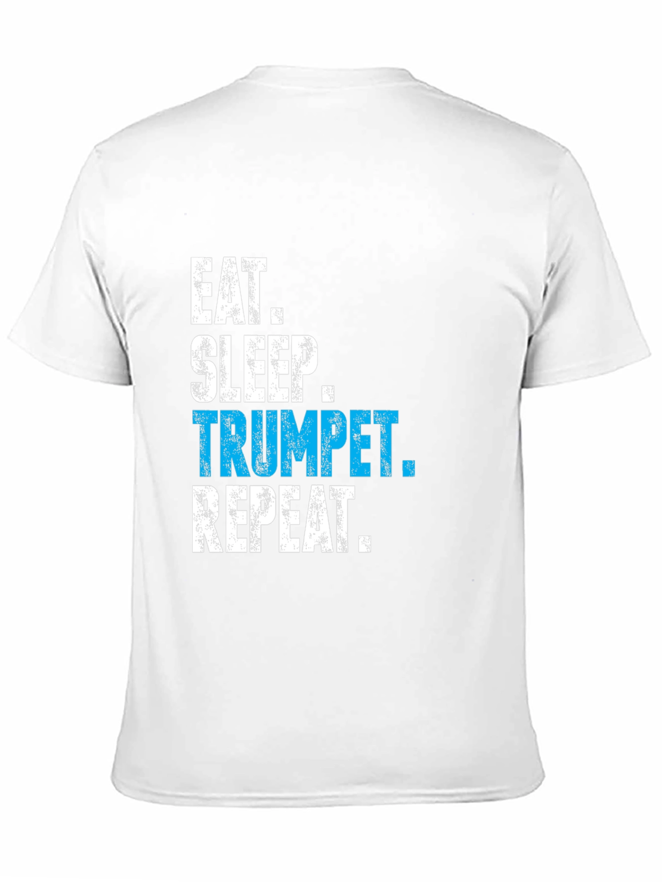 Eat Sleep Trumpet Repeat Black T-Shirt