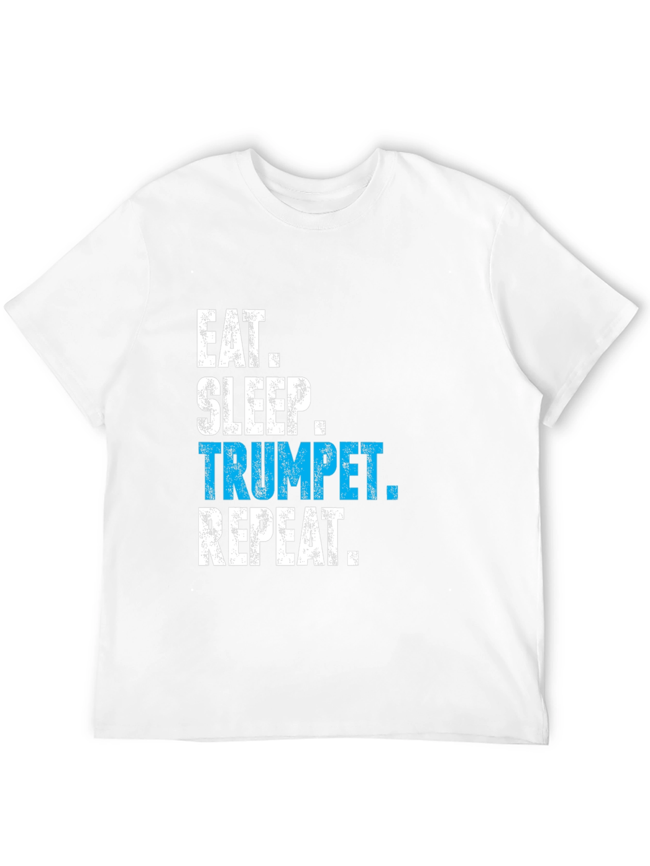 Eat Sleep Trumpet Repeat Black T-Shirt
