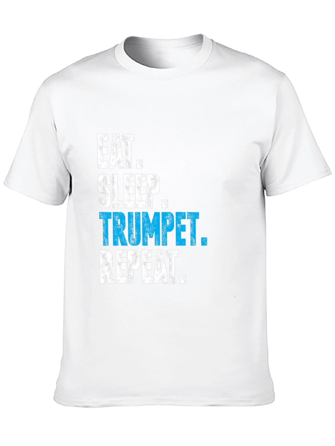 Eat Sleep Trumpet Repeat Black T-Shirt