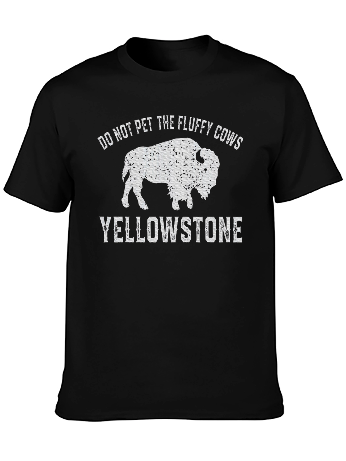 Yellowstone Fluffy Cows Bison Graphic Tee