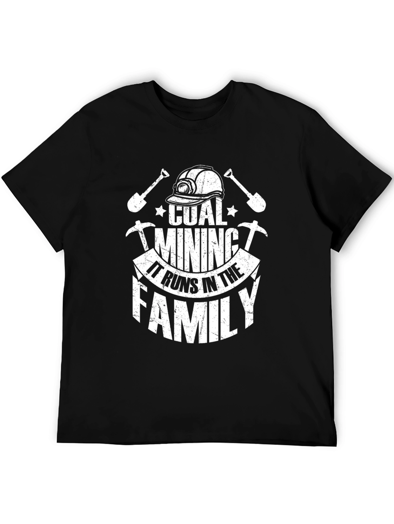 Coal Mining Family T-Shirt - Black