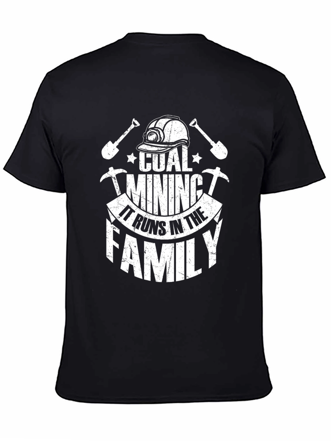 Coal Mining Family T-Shirt - Black