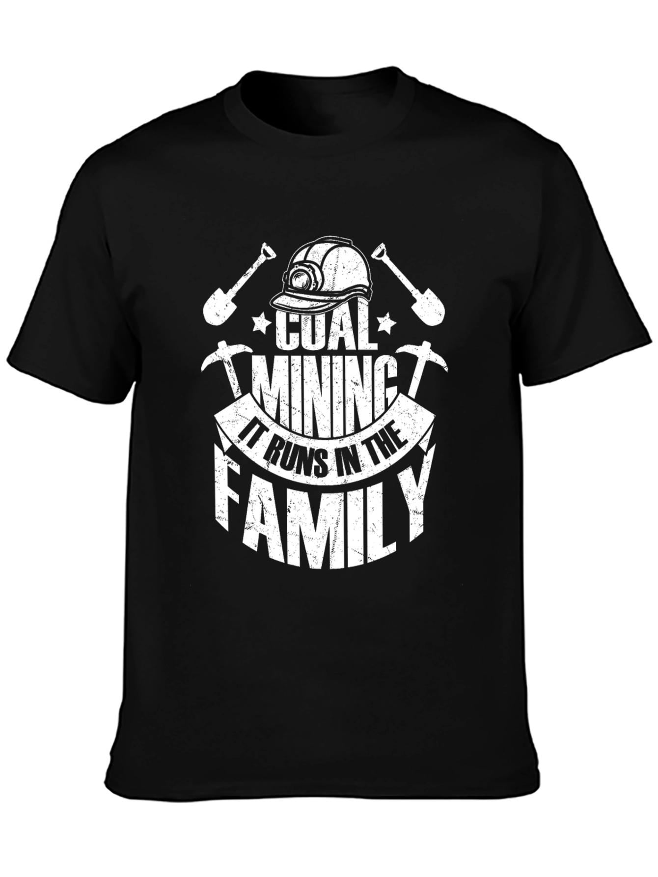 Coal Mining Family T-Shirt - Black