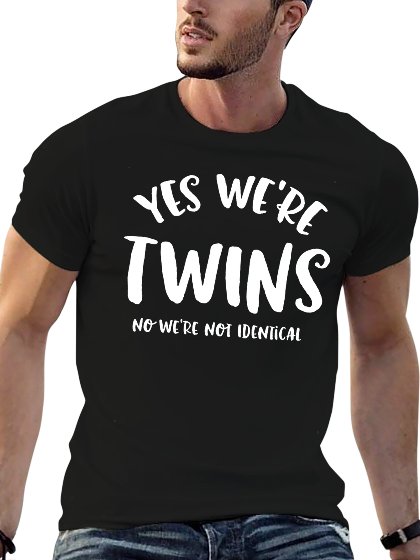 Yes Were Twins T-Shirt Funny Twin Tee
