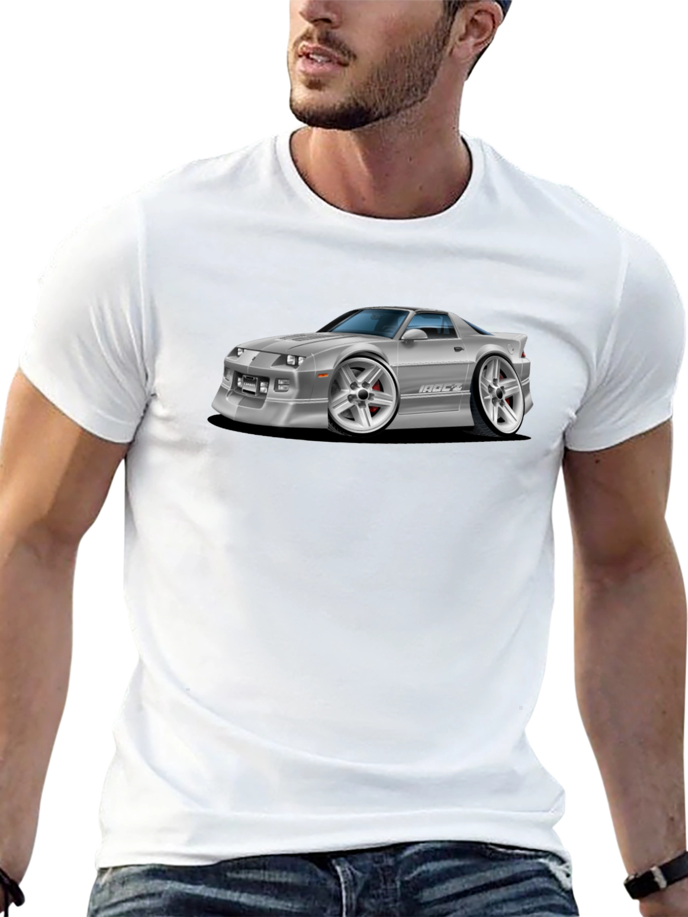 IROC-Z Car Graphic Tee - Black Cotton Blend T-Shirt