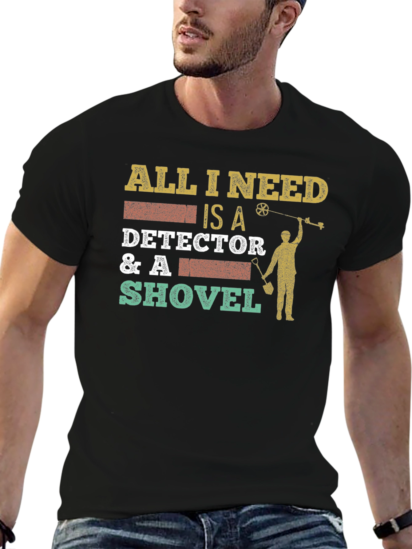 Detector & Shovel T-Shirt: Metal Detecting Apparel