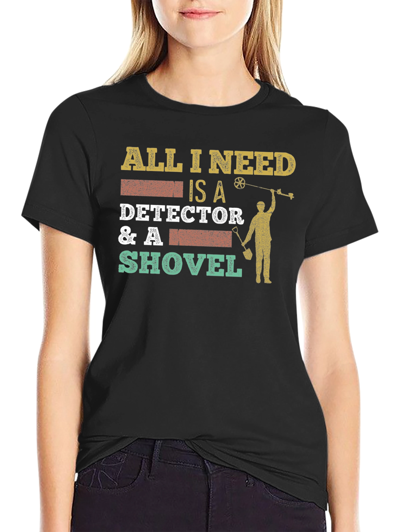 Detector & Shovel T-Shirt: Metal Detecting Apparel