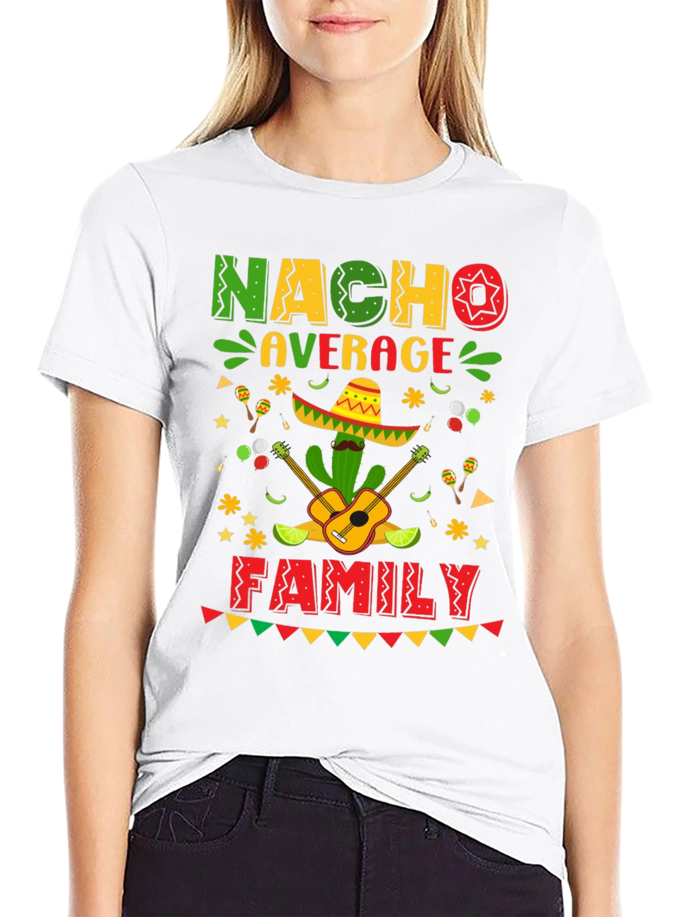 Nacho Average Family T-Shirt Cinco De Mayo