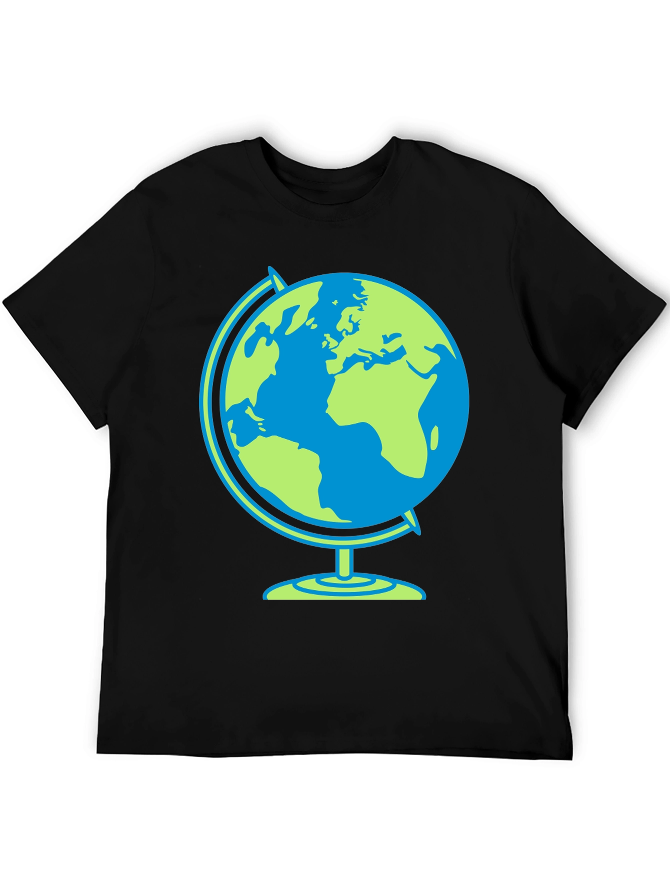 Globe Graphic Black T-Shirt