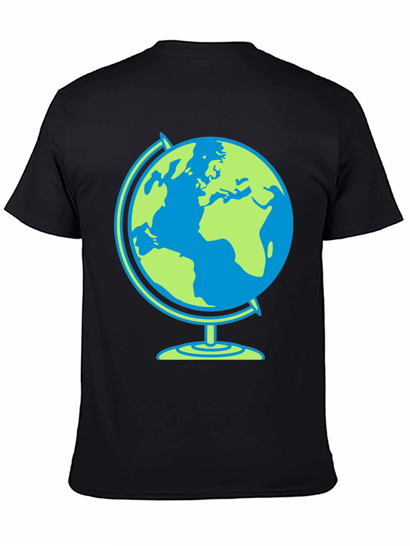 Globe Graphic Black T-Shirt
