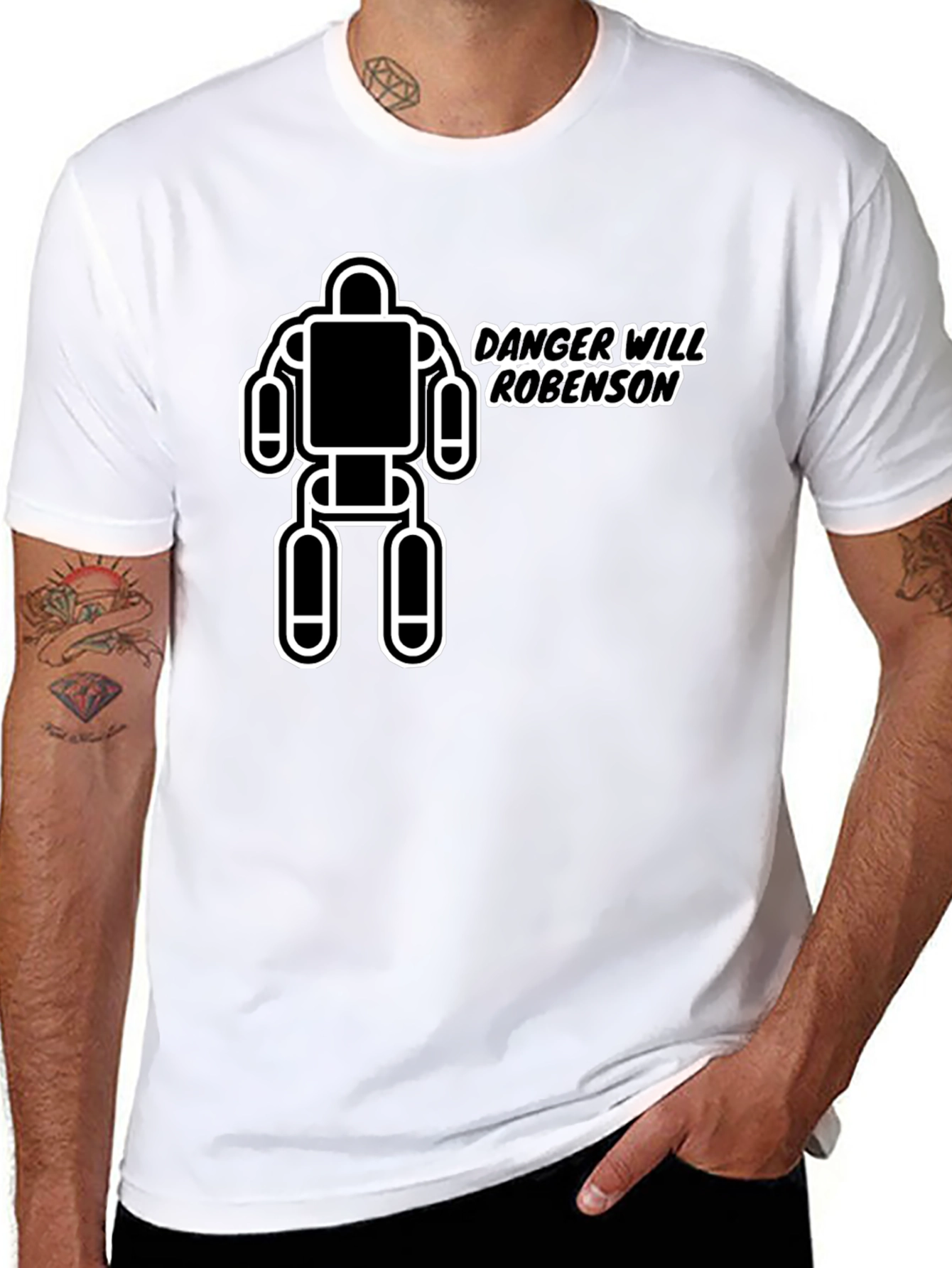 Danger Will Robinson T-Shirt - Sci-Fi Robot Tee