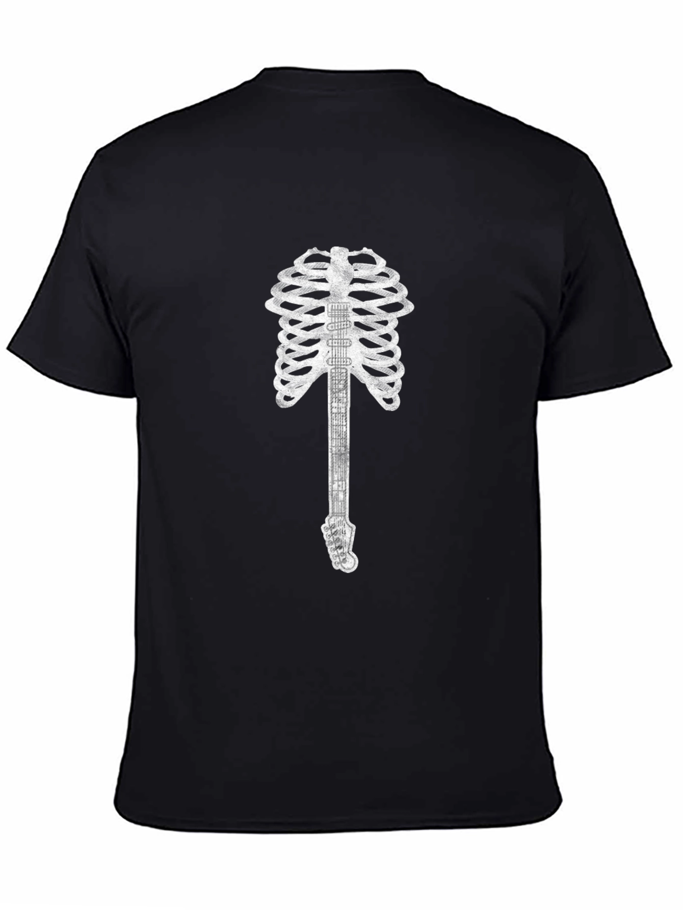 Guitar Skeleton Graphic Tee - Rocker Style