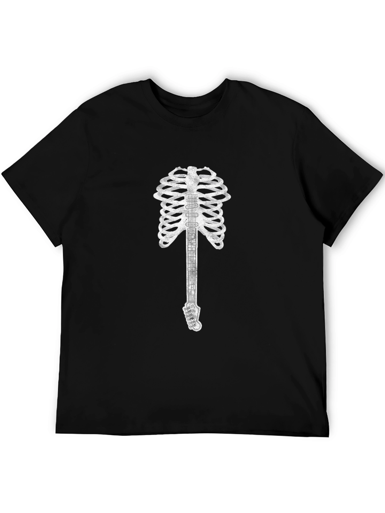 Guitar Skeleton Graphic Tee - Rocker Style