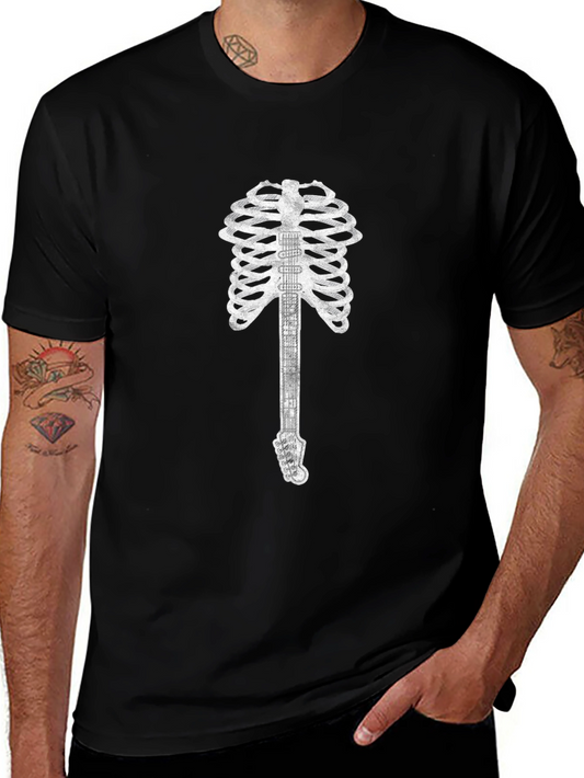 Guitar Skeleton Graphic Tee - Rocker Style