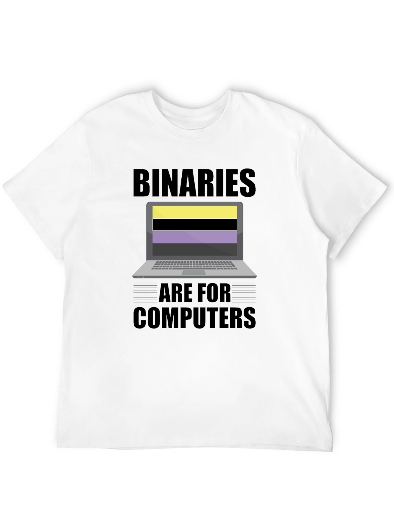 Binaries Are For Computers Graphic T-Shirt
